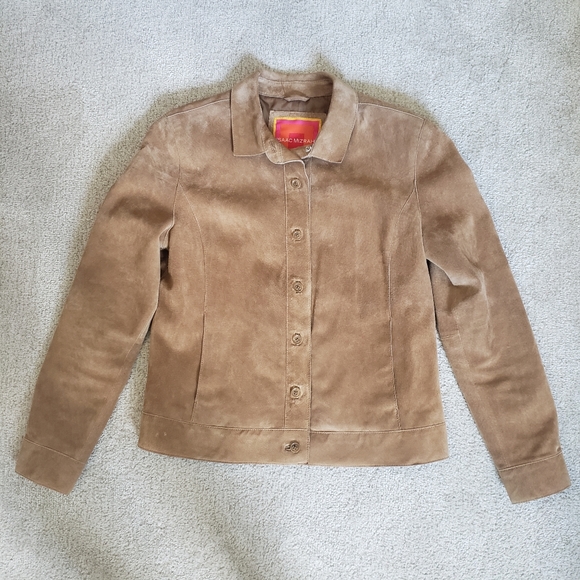 Two Piece Matching Leather Jacket & Skirt Set - Picture 2 of 11